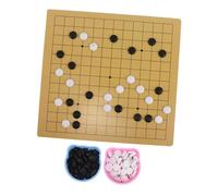 ERINGOGO Portable Cartoon Go Game Set for Double Sided Bear Board Lightweight Travel Chess Kit for Family Educational Strategy Boosting Cognitive Skills and Concentration