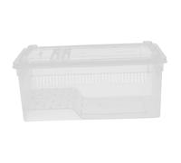 ERINGOGO Portable Clear Plastic Reptile Carrier Transparent Hatching Container for Spider Scorpion Gecko Tortoise Frog with Easy-clean Design Versatile Use in Homes Schools and Pet Stores