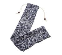 ERINGOGO Portable Drumstick Bag Drawstring Closure, Small Universal Drumsticks and Percussion Mallet Holder, Japanese Style Storage Case for Snare Brushes and Beat Accessories