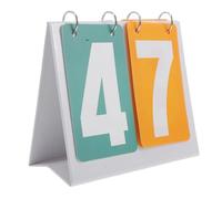 ERINGOGO Portable Flip Scoreboard for Card Games and Sports Mini Score Keeper with Resilient Plastic Stable Tabletop Design for Indoor Outdoor Basketball Soccer Tennis Baseball