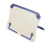 ERINGOGO Portable Foldable Desktop Music Score Stand Adjustable Angle Holder for Home Office Classroom Compact White Music Notation Rack for Keyboard Piano Guitar