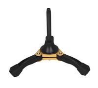 ERINGOGO Portable Foldable Yellow Tripod Clarinet and Flute Stand Holder for Oboe Straight Saxophone Wind Instruments with Detachable Design and Stable Support