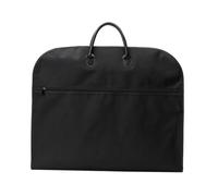 ERINGOGO Portable Folding Suit Bag for Travel and Storage Breathable Oxford Cloth Garment Carrier for Men and Women Lightweight Clothes Organizer for Business Trips and Home Use Black