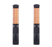 ERINGOGO Portable Guitar Practice Tool with 4 Frets and 6 Strings, Plastic Surface with Wood, Lightweight Pocket Trainer for Beginners to Speed up Guitar Skills and Practice Chords