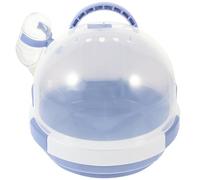 ERINGOGO Portable Hamster Travel Cage Plastic Carrier Box with Increased Air Flow Violet Suitable for Hamsters and Small Pets on the Go