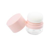 ERINGOGO Portable Loose Powder Storage Box with Puff Airtight Makeup Container for Travel and Daily Use Compact Lightweight Case for Blusher Prickly Heat Powder and Wear-resistant Material