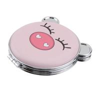 ERINGOGO Portable Pig Shaped Foldable Double Sided Cosmetic Mirror for Women Small Compact Makeup Mirror for Travel Pocket Sized with Durable Material
