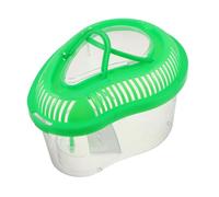 ERINGOGO Portable Reptile Container with Ventilation and Secure Lid Protective Plastic Breeding Box for Snakes Geckos Turtles and Shrimp Small Green Terrarium Carrier