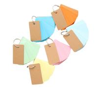 ERINGOGO Portable Ring Notepads Easy to Use Loose Leaf Notebooks Random Color with Binder Ring Design 6pcs Made of Paper, for Study Cards and Word Cards, for Students and On-the-go Notes