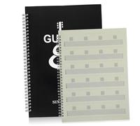 ERINGOGO Portable Six-string Guitar Notation Book with Printed Staff and Chord for Beginners Music Practice Notebook for Learning and Teaching