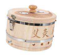 ERINGOGO Portable Small Moxibustion Box with Dense Mesh for Ash Prevention Easy to Use Moxa Burner Tool for Abdominal Relief Suitable for Home and Beauty Salon Health Women and Family