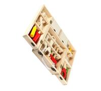 ERINGOGO Portable Toolbox Pretend Play Engineering Tools for Boys and Easy Grip Accessories Wear Resistant Educational Construction Kit for Early Learning and Brain Development