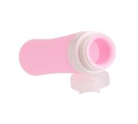 ERINGOGO Portable Travel Silicone Bottles for Liquid Soap Lotion Dispenser Refillable Leak-resistant Toiletries Containers for Camping Trip Pink