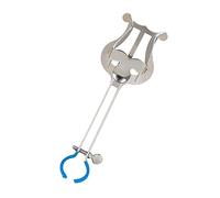 ERINGOGO Portable Trumpet Music Stand Holder Lightweight and Durable Sheet Music Rack for Outdoor Performances Silver Finish for Musicians the Go