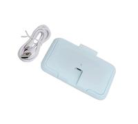 ERINGOGO Portable USB Baby Wipe Warmer and Diaper Wipe Heater Light Blue for Home and Car Use Wet Tissue Heating