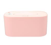 ERINGOGO Portable USB Powered Wet Wipe Warmer for Babies Constant Temperature Control 40℃~60℃ and Built-in Display, for Home and Diaper Changing, Pink Pp Material USB Data Cable