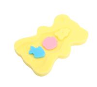 ERINGOGO Practical Bath Mat Sponge Cushion for Newborns Soft Non-Slip Bath Holder Pad Thick Yellow Bathtub Support with Stable Structure and Skin-Friendly Material