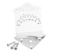 ERINGOGO Premium Chrome Mandolin Tailpiece with Screws Metal Replacement Part for Mandolin Repair and Upgrade Easy to Install Accessory for Stable String Fixing and Enhanced Tone