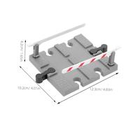 ERINGOGO Pretend Train Road Block Accessory Plastic Railway Railing Barrier Model for DIY Track Scene Building Educational Enhancing Spatial and Cognitive Skills