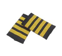 ERINGOGO Professional Pilot Epaulets Gold Shoulder Boards for Airline Uniforms Flight Schools and Clubs Badge for Captains