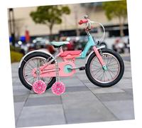 ERINGOGO Professional Wear-resistant LED Flashing Training Wheels for S Bikes Thickened Auxiliary Balance Stabilizers Easy to Install Pink Bicycle Support for Beginners