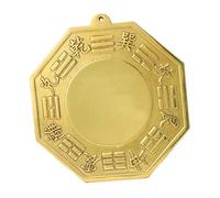 ERINGOGO Pure Copper Brass Bagua Mirror Concave Feng Shui Wall Pendant for Home Decor Evil Spirit Protection Luck Traditional Chinese Charm Gift