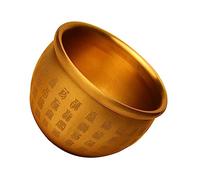 ERINGOGO Pure Copper Decorative Treasure Basin for Home Office Feng Shui Wealth Bowl Sturdy Craft Ornament Bringing Luck Blessing Desktop Display