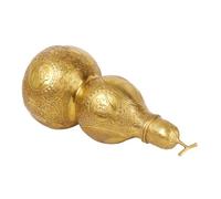 ERINGOGO Pure Copper Gourd Ornament Small Desktop Decor for Home Prosperity and Wealth Polished Vintage Chinese Style Hollow Cucurbit Statue with Auspicious Feng Shui Meaning Height