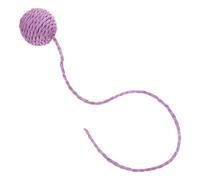 ERINGOGO Purple 2 Pack Hanging Cat Balls Sisal Cat Toy with Replaceable Tail Ball Multifunctional Design Jute Rope Paper Rope for Indoor Scratching Post and Accessories