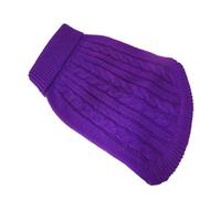 ERINGOGO Purple Pet Sweater Stylish Cozy Acrylic Fibers Warm Puppy Pullover Simple Design for Daily Life