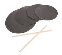 ERINGOGO Quiet Drum Practice Pad Set with Drumsticks Mute Pads for Five Drums and Four Cymbals Portable Lightweight Percussion Kit for All Skill Levels Go Use