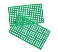 ERINGOGO Rabbit Cage Floor Mats 2pcs Plastic Bunny Foot Pads Waterproof Protective Small Animal Cage Bedding Mats 30x50cm for Indoor Rabbits Hamsters Chinchillas