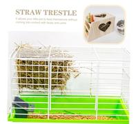 ERINGOGO Rabbit Fodder Wooden Feeder Rack Multi Functional Manger for Rabbits Pets Easy Install Food Holder for Guinea Pigs Chinchillas and More