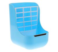 ERINGOGO Rabbit Hanging Grass Feeder Rack with Flat Bottom Practical Cage-mount Food Manger for Rabbits Guinea Pigs and Small Pets Hollowed Design Prevents Waste Easy to Hang and Clean