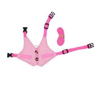 ERINGOGO Rabbit Harness Vest with Floral Print Small Pet Sleeveless Costume Leash for Rabbits and Guinea Pigs Washable Reusable Pet Clothes for Comfortable Outdoor Walking