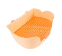 ERINGOGO Rabbit Litter Box Tray for Small Animals Easy Clean Plastic Potty Trainer for Guinea Pigs Ferrets and Chinchillas Quick Setup Promotes Clean Habits Fits Various Cages