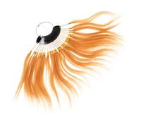 ERINGOGO Real Hair Dye Palette Human Hair Sample Swatches Straight Samples Practice Testing Rings