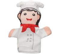 ERINGOGO Realistic Chef Hand Puppet, Funny Occupation Figure Shape with Soft Pp Cotton Material, Lifelike DIY Figure Puppet for Boys Storytelling and Role Play