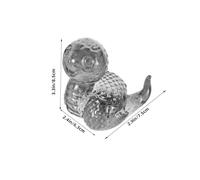 ERINGOGO Realistic Crystal Chinese Snake Statue Handmade Glass Animal Figurine with Cute Chubby Design Year Snake Feng Shui Ornament for Birthdays and Home Decor