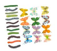 ERINGOGO Realistic Insect Models with Butterflies and Caterpillars for Safe Plastic Bug for Educational Play Cognitive Learning and Party Pranks Lightweight and Detailed Animal Figurines