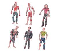 ERINGOGO Realistic Mini Movable Zombie Doll Walking Dead Style Action Figures for Halloween Party Pranks Simulated Corpse Figurines with Articulated Joints Horror Decoration for Haunted