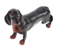 ERINGOGO Realistic Sausage Dog Figurine Plastic Puppy Figure Educational for Cognitive Development Animal Model for Home Decor and Learning