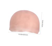 ERINGOGO Realistic Silicone Bald Cap Cosplay Accessory for Men Women Stretchy Comfortable Head Cover for Parties Halloween Monk and Skeleton Dress Up with Skin Tone Mesh Wig Net