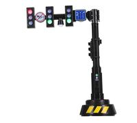 ERINGOGO Realistic Traffic Light with Automatic Light and Sound Effects Educational City Traffic Signal Model for Early Learning Role Play and Cognitive Development Train and Railroad