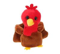 ERINGOGO Realistic Turkey Finger Puppet for Portable Hand Puppet for Thanksgiving Storytelling Creative Animal Shape Play for Classroom Drama and Family Role-play Activities