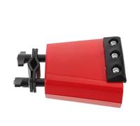 ERINGOGO Red Cowbell With Muffler Strip Metal Drum Accessory Sound Control Cowbell For Practice Percussion Enhanced Stage Presence Mountable Drum Kit Instrument