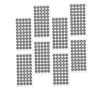 ERINGOGO Reflective Film Marking Points Diffuse Reflective Markers High Reflectivity 400pcs Tear Resistant Black Reference Marker Point for Industrial 3d Scanner Calibration