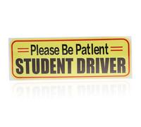 ERINGOGO Reflective Magnetic Student Driver Sticker Safety Sign for Car Beginners Reusable Magnetic Absorption Easy to Install and Remove Vehicle Use