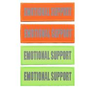 ERINGOGO Reflective Service Dog Patch Nylon Badge 4Pcs for Pet Harness Training Collar with Hook Loop Fastener for Therapy Dogs