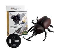 ERINGOGO Remote Beetle with Luminous Eyes Shatterproof Plastic Insect Model Realistic Walking Rc for Educational Fun and Nature Exploration